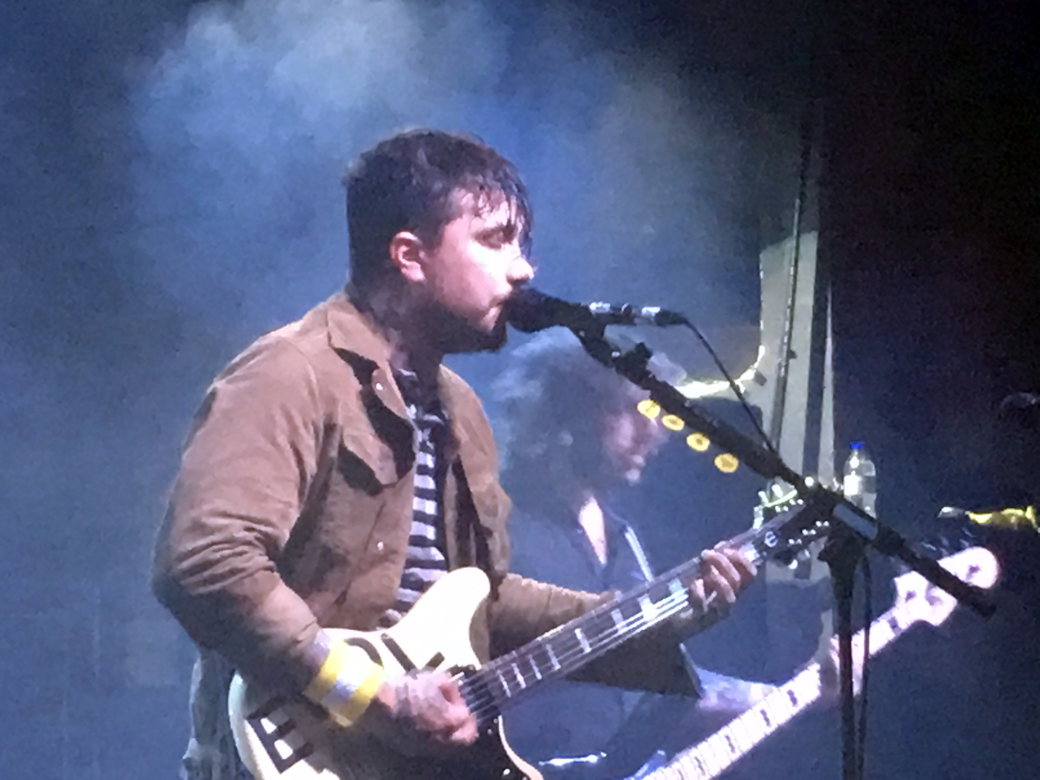 Frank Iero performing